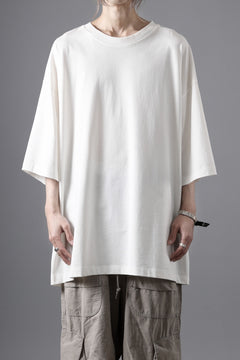 画像をギャラリービューアに読み込む, thom/krom RELAXED FIT SHORT SLEEVE TEE / COTTON JERSEY (CREAM)