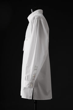 画像をギャラリービューアに読み込む, Y's for men CROSSED CHEST POCKET SHIRT / COTTON BROAD (WHITE)