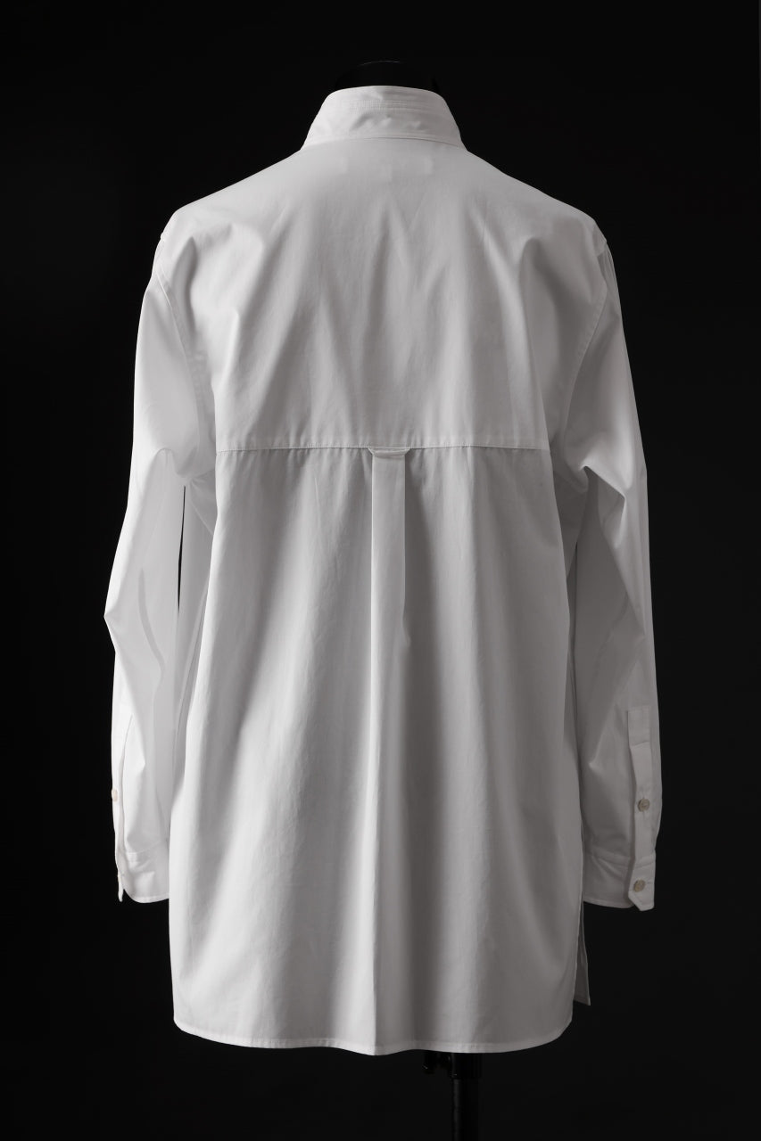 画像をギャラリービューアに読み込む, Y's for men CROSSED CHEST POCKET SHIRT / COTTON BROAD (WHITE)