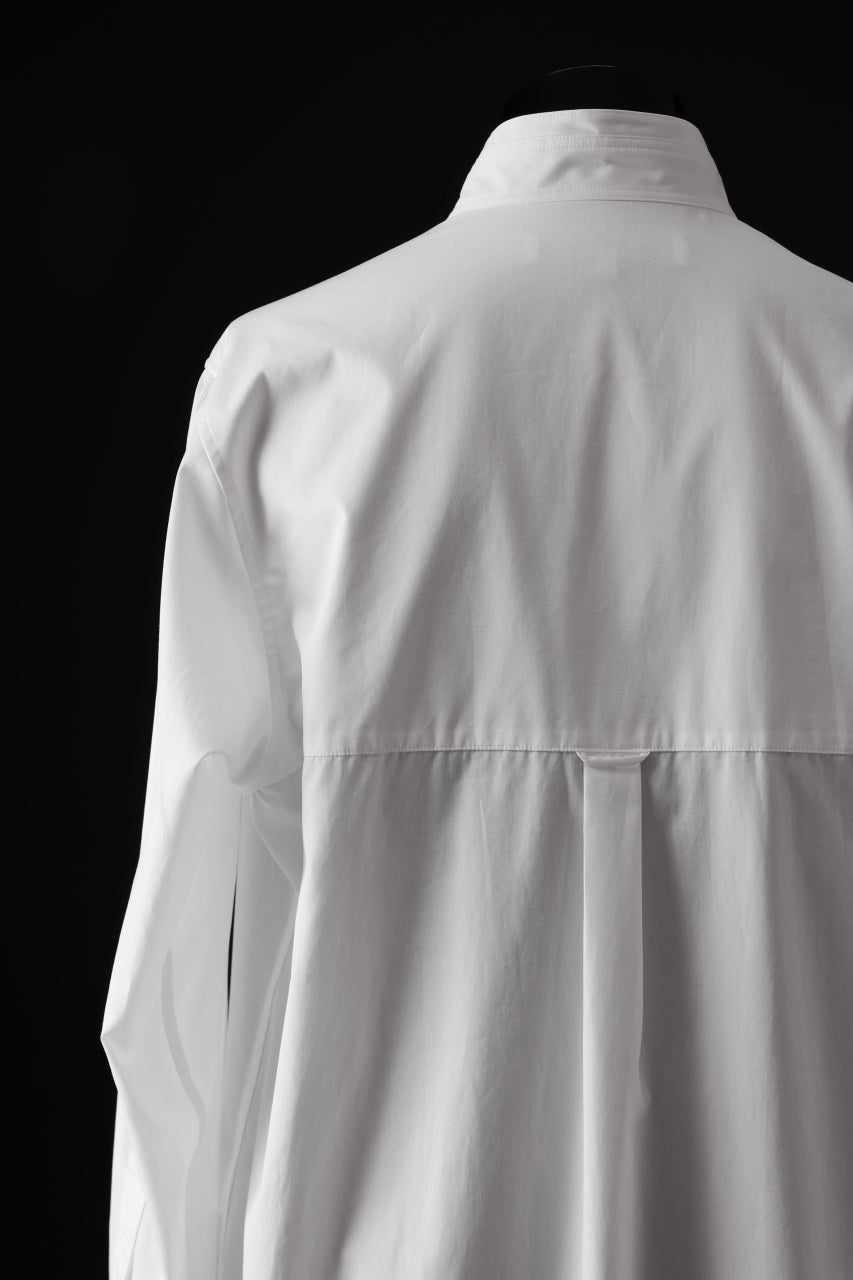 画像をギャラリービューアに読み込む, Y's for men CROSSED CHEST POCKET SHIRT / COTTON BROAD (WHITE)