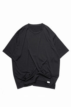 画像をギャラリービューアに読み込む, CAPERTICA RELAX FIT S/S TEE / SUPER 120s WASHABLE WOOL JERSEY (DARKNESS)