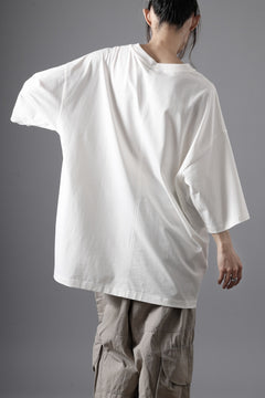 画像をギャラリービューアに読み込む, thom/krom RELAXED FIT SHORT SLEEVE TEE / COTTON JERSEY (CREAM)