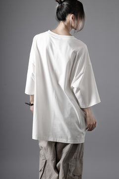 画像をギャラリービューアに読み込む, thom/krom RELAXED FIT SHORT SLEEVE TEE / COTTON JERSEY (CREAM)