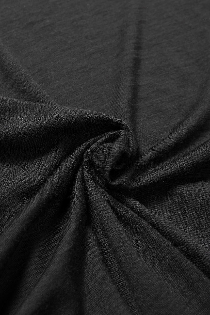 画像をギャラリービューアに読み込む, CAPERTICA RELAX FIT S/S TEE / SUPER 120s WASHABLE WOOL JERSEY (DARKNESS)