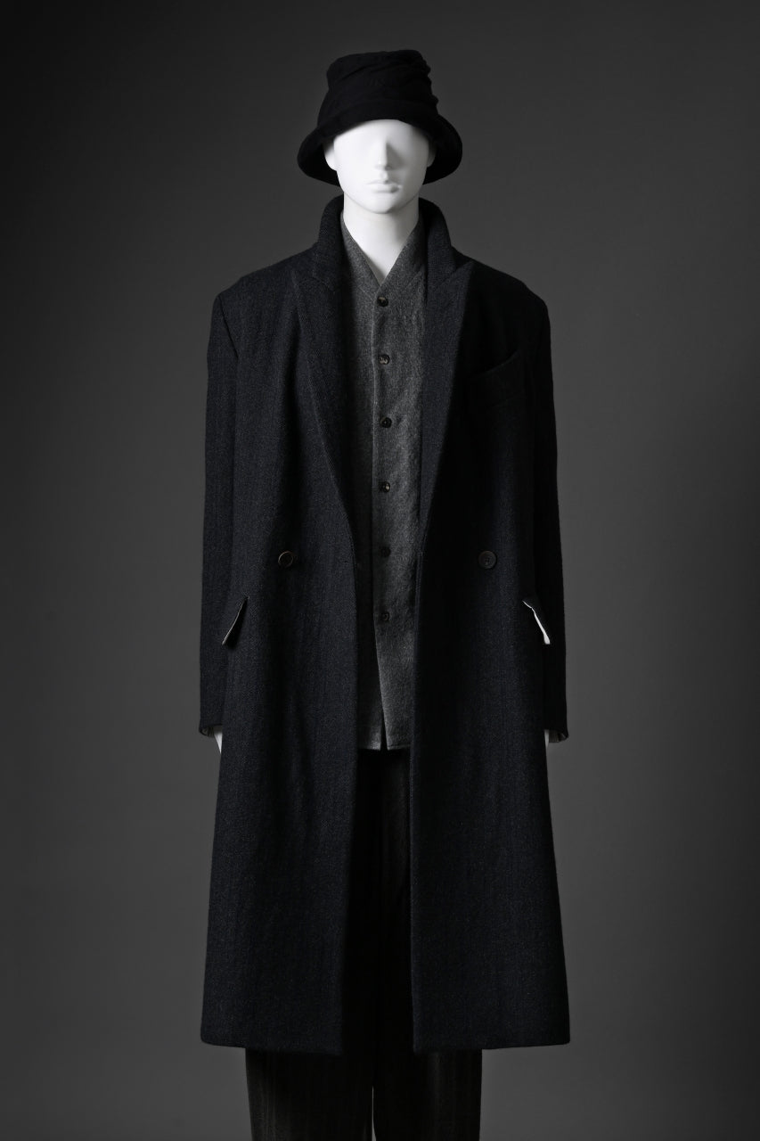 画像をギャラリービューアに読み込む, forme d'expression Double Breasted Long Coat (Dark)