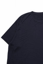 画像をギャラリービューアに読み込む, CAPERTICA RELAX FIT S/S TEE / SUPER 120s WASHABLE WOOL JERSEY (NAVY)