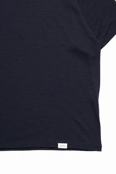 画像をギャラリービューアに読み込む, CAPERTICA RELAX FIT S/S TEE / SUPER 120s WASHABLE WOOL JERSEY (NAVY)