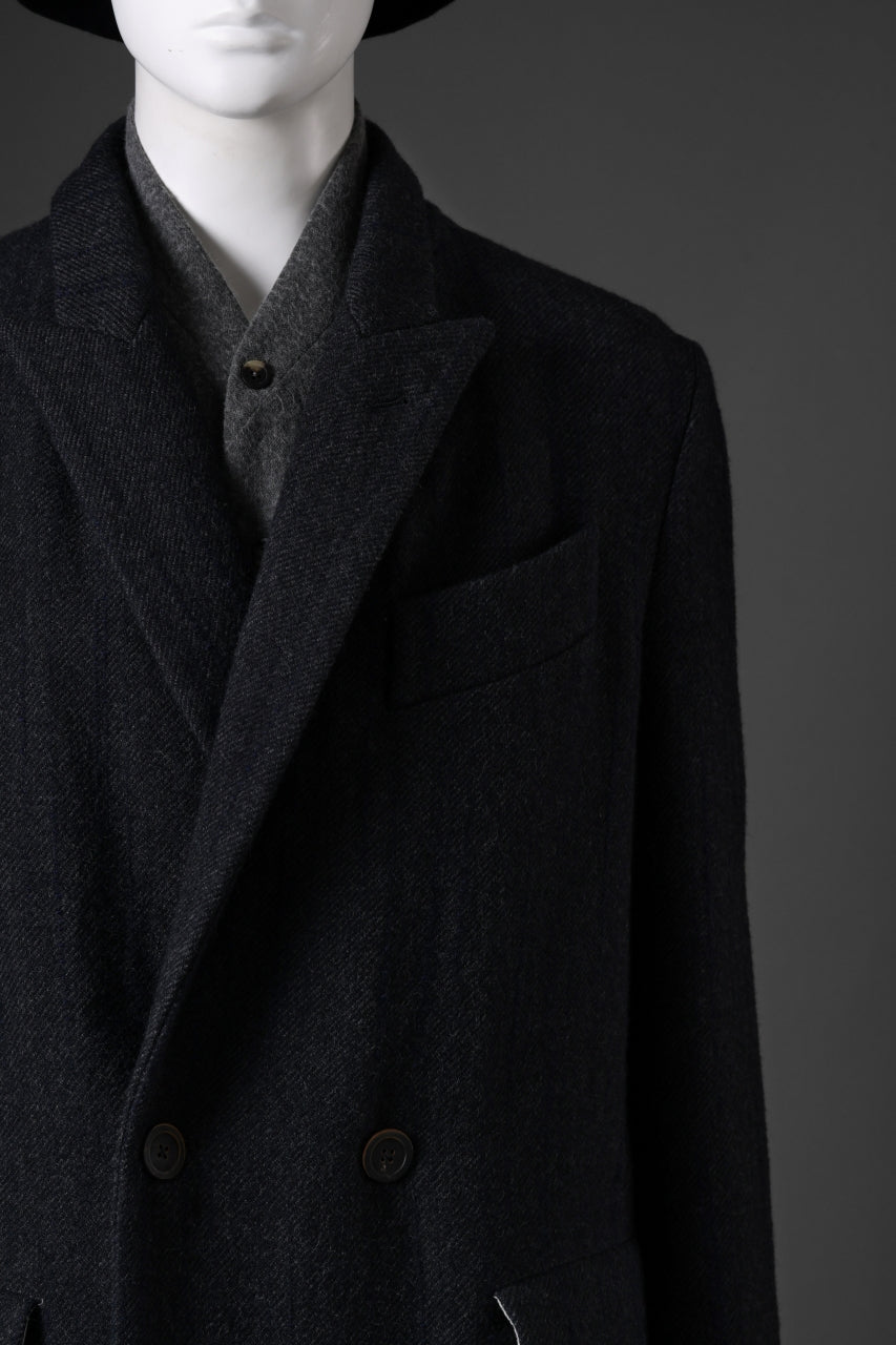 画像をギャラリービューアに読み込む, forme d'expression Double Breasted Long Coat (Dark)