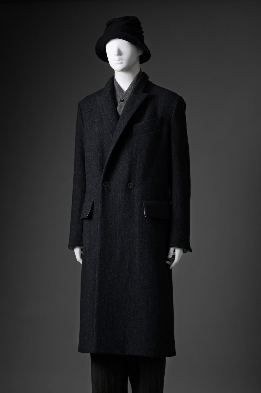 画像をギャラリービューアに読み込む, forme d'expression Double Breasted Long Coat (Dark)