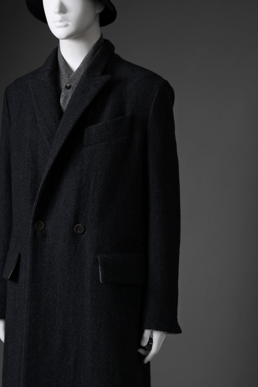 画像をギャラリービューアに読み込む, forme d'expression Double Breasted Long Coat (Dark)