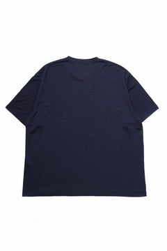 画像をギャラリービューアに読み込む, CAPERTICA RELAX FIT S/S TEE / SUPER 120s WASHABLE WOOL JERSEY (NAVY)