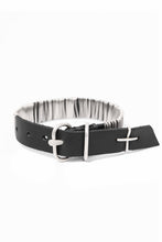 画像をギャラリービューアに読み込む, m.a+ thin silver wrapped wrist band / A-F7BL1/GR2,0 (BLACK)
