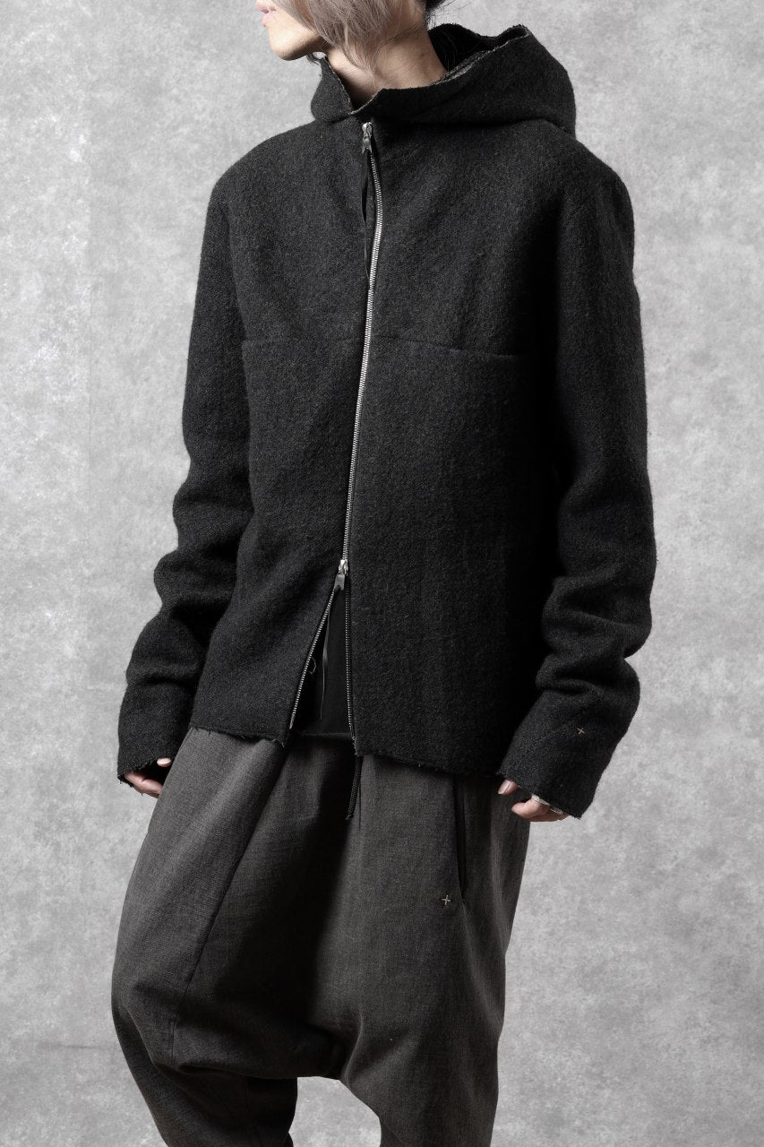 Load image into Gallery viewer, m.a+ unlined aviator jacket / J221DZ-/WLD (BLACK/BROWN)