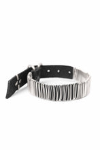 画像をギャラリービューアに読み込む, m.a+ thin silver wrapped wrist band / A-F7BL1/GR2,0 (BLACK)