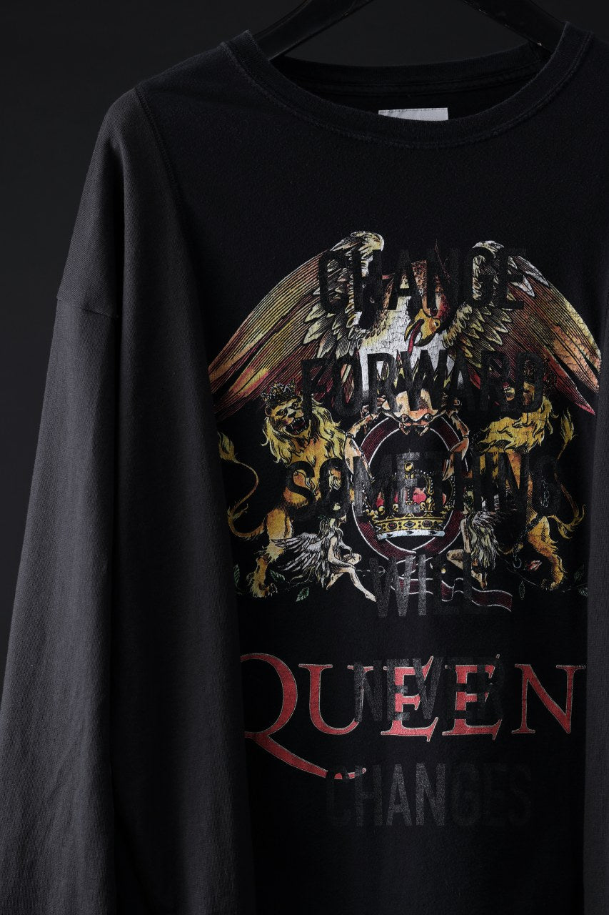 画像をギャラリービューアに読み込む, CHANGES exclusive VINTAGE REMAKE L/S TOPS (MULTI BLACK #C)