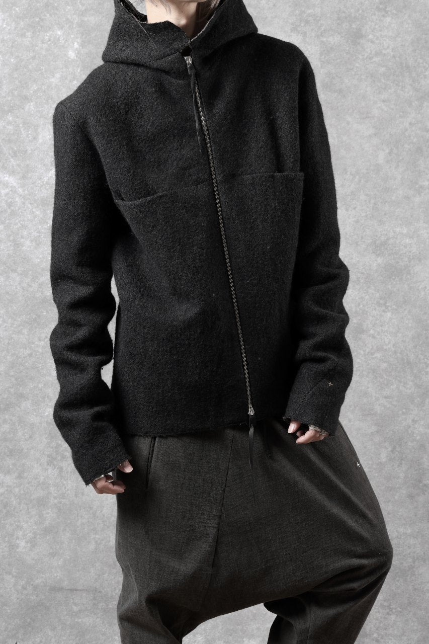 Load image into Gallery viewer, m.a+ unlined aviator jacket / J221DZ-/WLD (BLACK/BROWN)