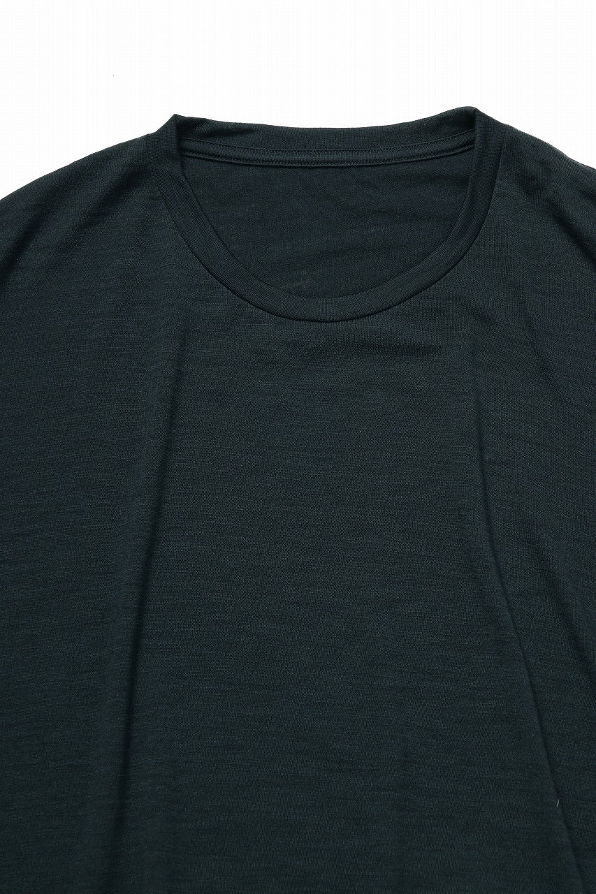 画像をギャラリービューアに読み込む, CAPERTICA RELAX FIT S/S TEE / SUPER 120s WASHABLE WOOL JERSEY (CHALKBOARD)