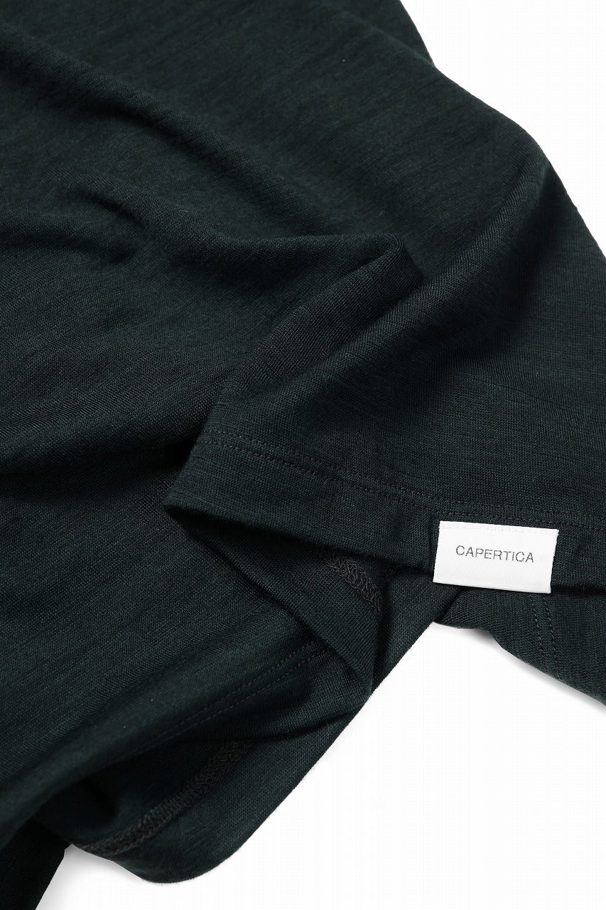 画像をギャラリービューアに読み込む, CAPERTICA RELAX FIT S/S TEE / SUPER 120s WASHABLE WOOL JERSEY (CHALKBOARD)