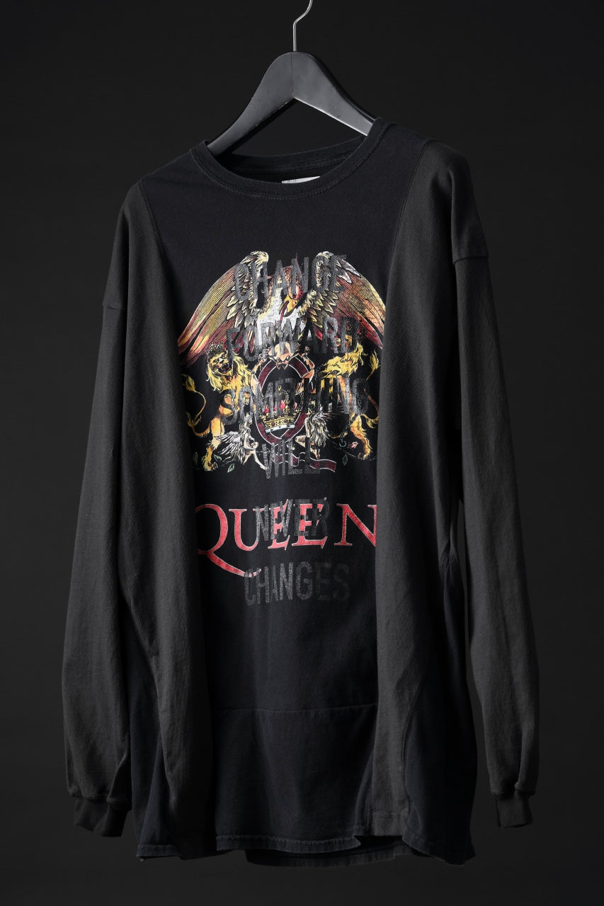 画像をギャラリービューアに読み込む, CHANGES exclusive VINTAGE REMAKE L/S TOPS (MULTI BLACK #C)