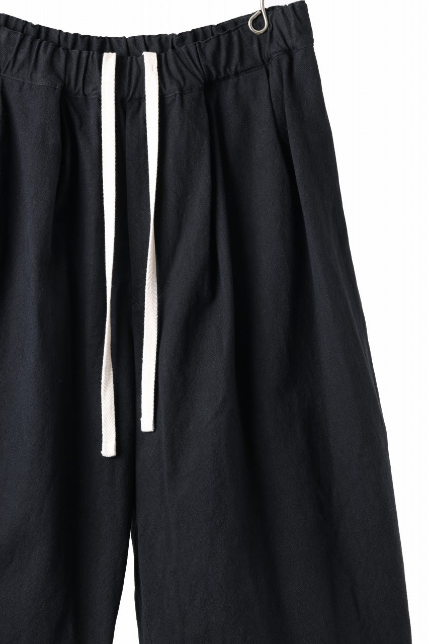 Load image into Gallery viewer, sus-sous atelier trousers / cotton linen canvas (black)