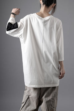 画像をギャラリービューアに読み込む, thom/krom ZIP POCKET SHORT SLEEVE TEE / COTTON JERSEY (CREAM)