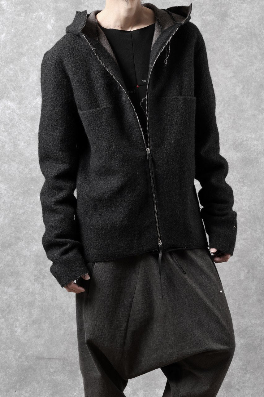 Load image into Gallery viewer, m.a+ unlined aviator jacket / J221DZ-/WLD (BLACK/BROWN)