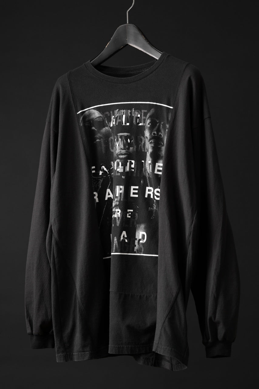 画像をギャラリービューアに読み込む, CHANGES exclusive VINTAGE REMAKE L/S TOPS (MULTI BLACK #F)