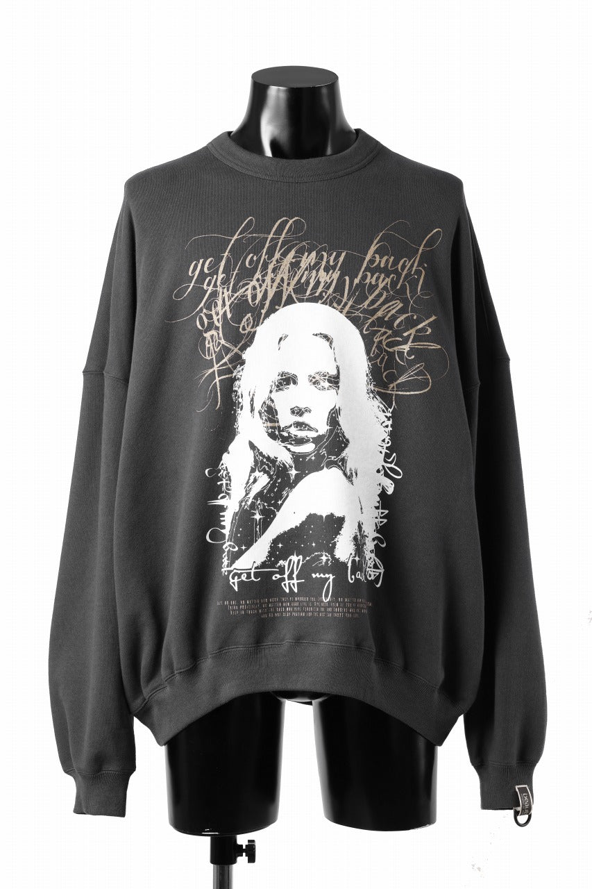 画像をギャラリービューアに読み込む, beauty : beast MONTAGE CREWNECK SWEAT SHIRT (D.GRAY)