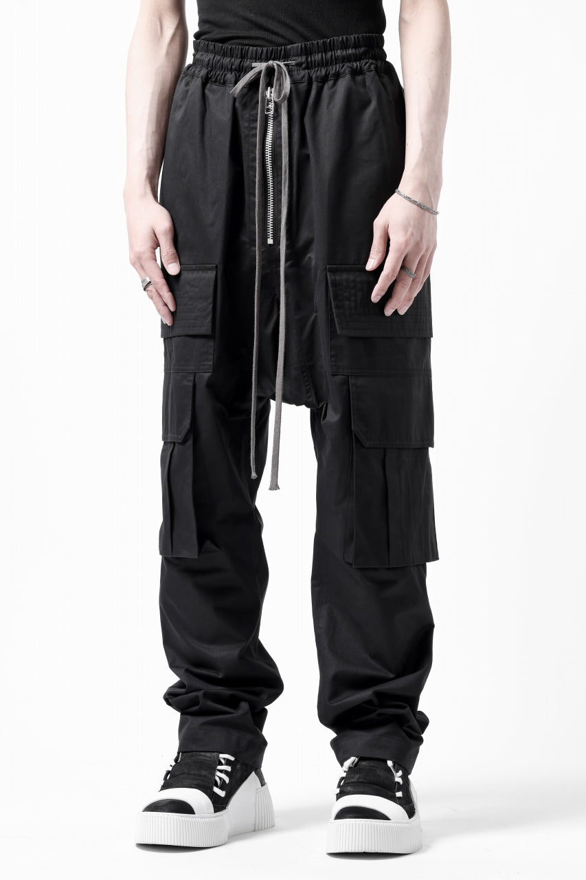 Load image into Gallery viewer, A.F ARTEFACT FRONT ZIP CARGO SAROUEL EASY PANTS (BLACK)