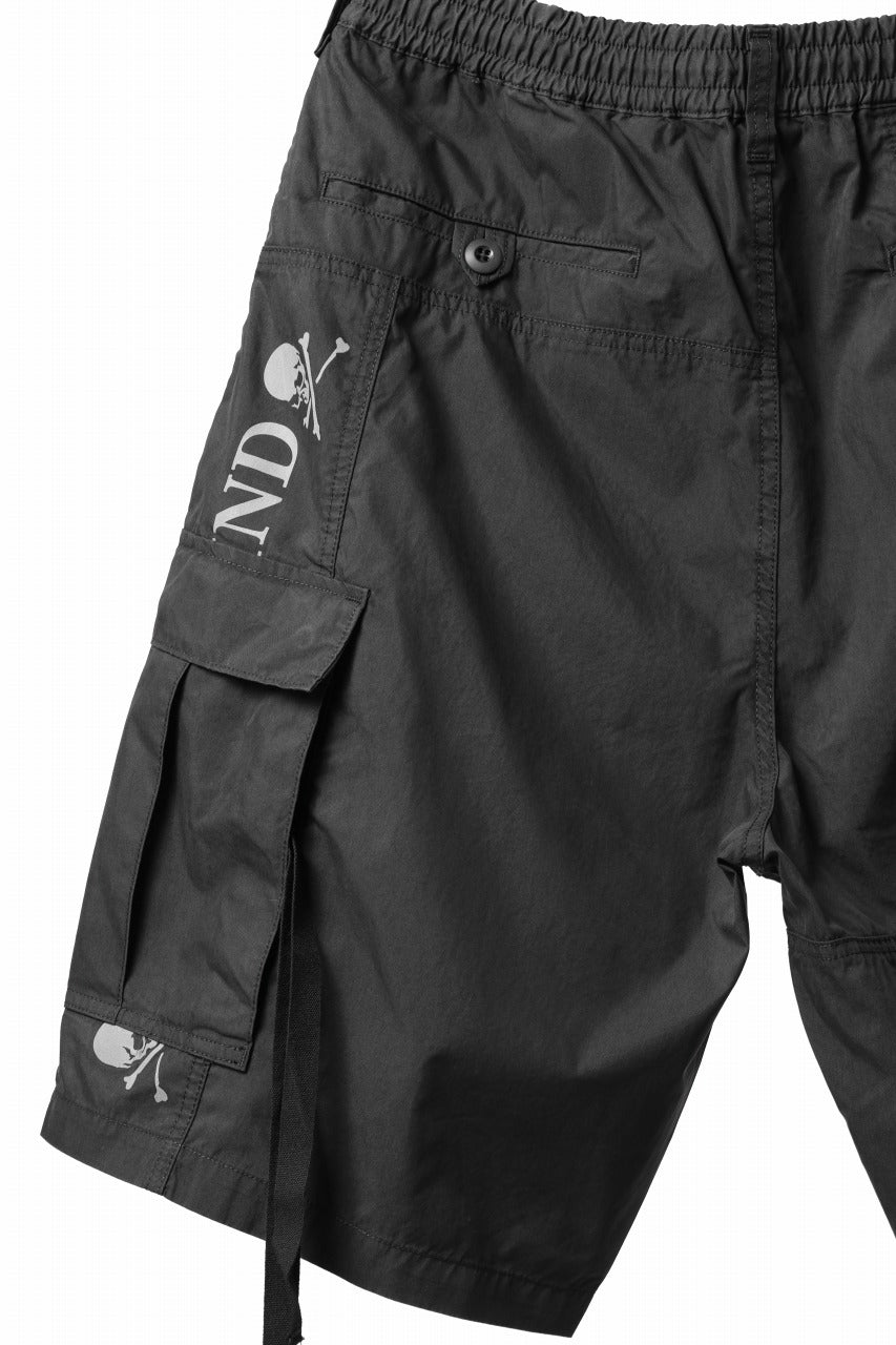 Load image into Gallery viewer, mastermind WORLD x ALPHA INDUSTRIES CARGO SHORTS (BLACK)
