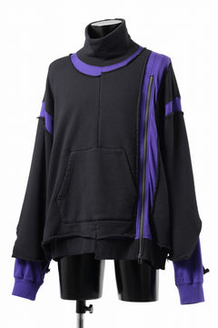 画像をギャラリービューアに読み込む, FACETASM LAYERED DECONSTRUCTED SWEAT TOPS (BLACK)