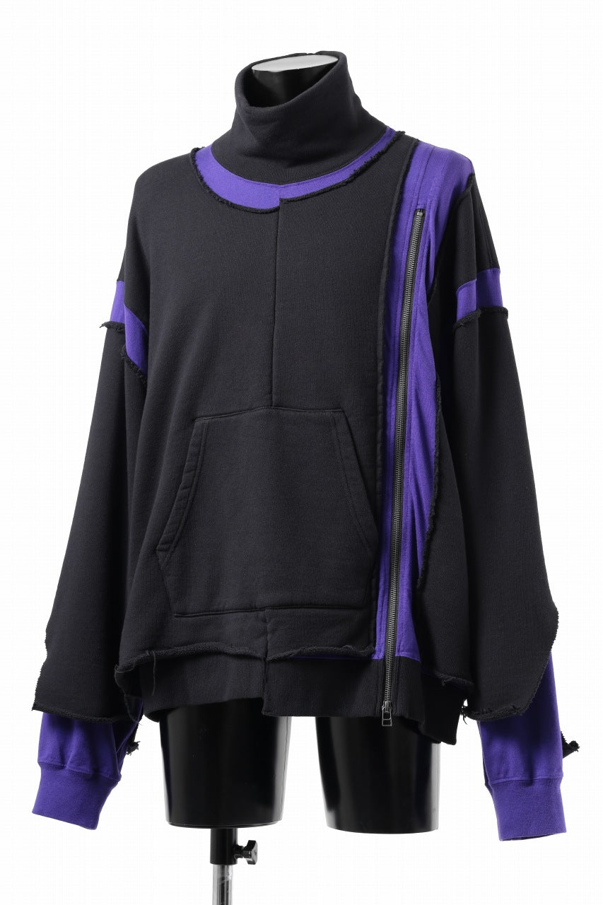 画像をギャラリービューアに読み込む, FACETASM LAYERED DECONSTRUCTED SWEAT TOPS (BLACK)