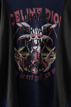 画像をギャラリービューアに読み込む, CHANGES exclusive VINTAGE REMAKE L/S TOPS (MULTI BLACK #G)