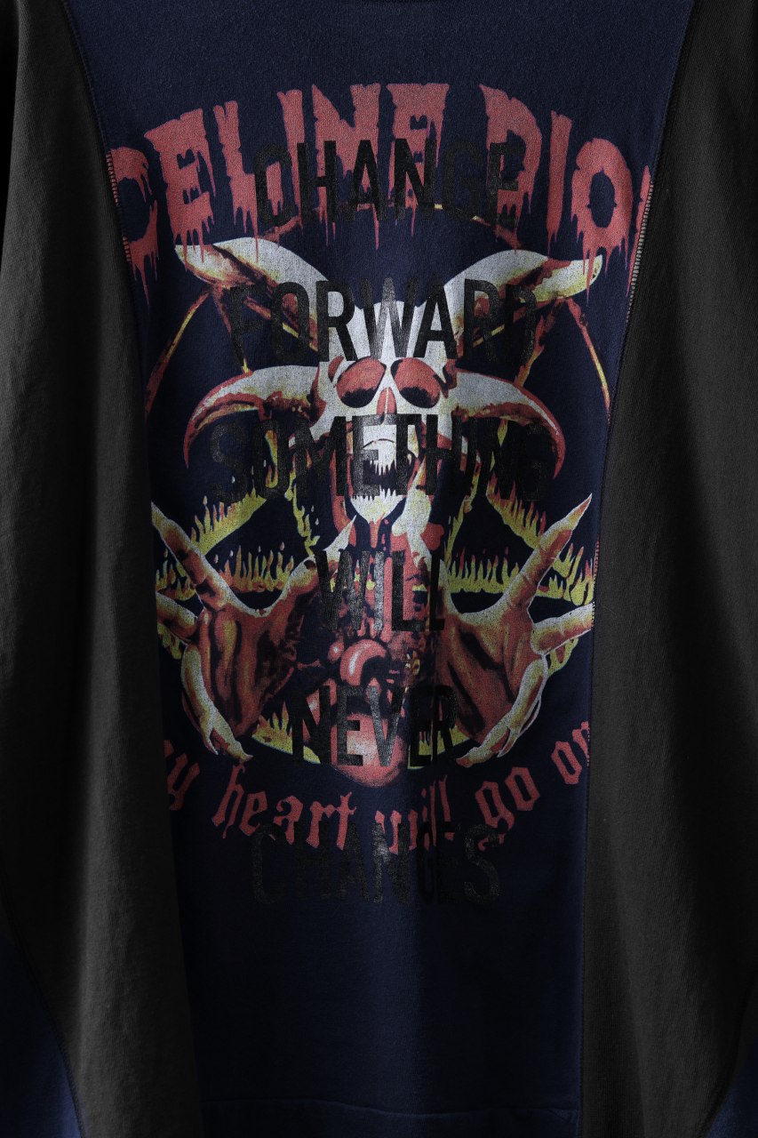 画像をギャラリービューアに読み込む, CHANGES exclusive VINTAGE REMAKE L/S TOPS (MULTI BLACK #G)