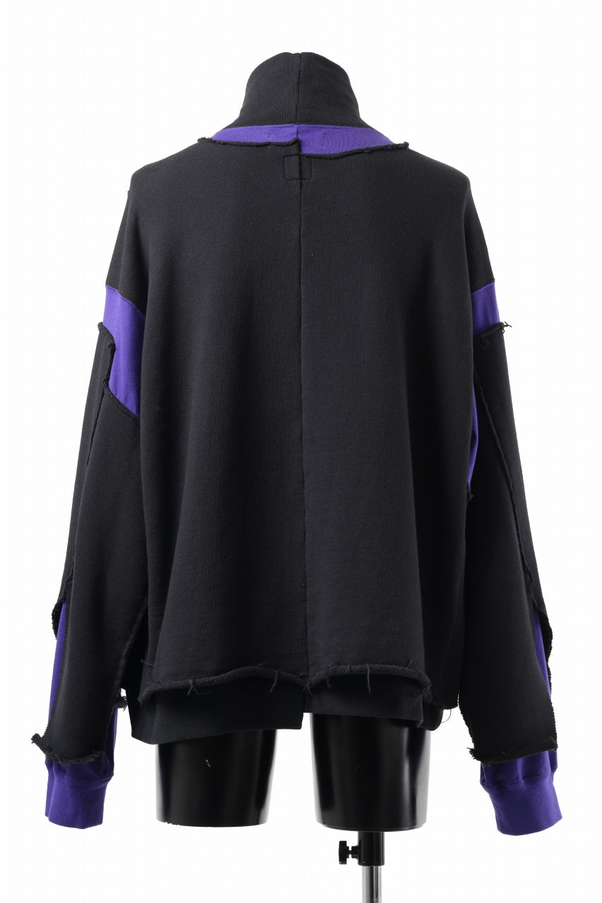 画像をギャラリービューアに読み込む, FACETASM LAYERED DECONSTRUCTED SWEAT TOPS (BLACK)