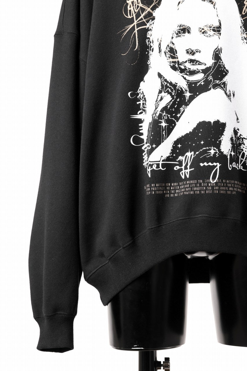 画像をギャラリービューアに読み込む, beauty : beast MONTAGE CREWNECK SWEAT SHIRT (BLACK)