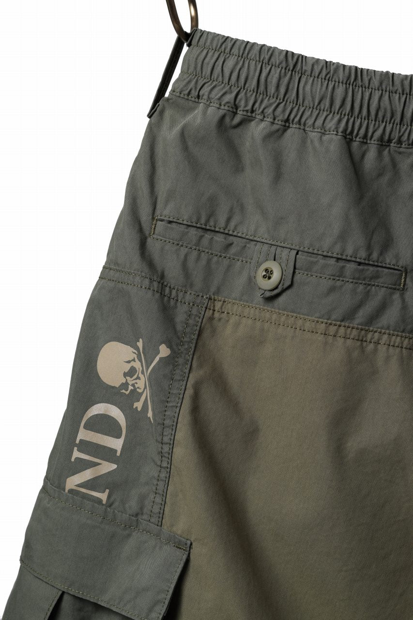 Load image into Gallery viewer, mastermind WORLD x ALPHA INDUSTRIES CARGO SHORTS (OLIVE)