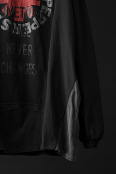画像をギャラリービューアに読み込む, CHANGES exclusive VINTAGE REMAKE L/S TOPS (MULTI BLACK #I)