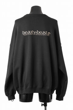 画像をギャラリービューアに読み込む, beauty : beast MONTAGE CREWNECK SWEAT SHIRT (BLACK)