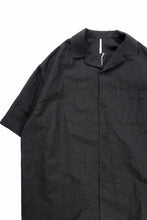 Load image into Gallery viewer, sus-sous open collar S/S shirt / L/W tumbler (BLACK)