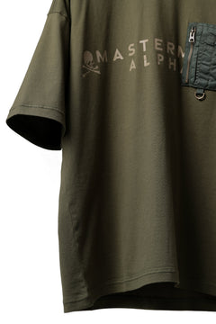 画像をギャラリービューアに読み込む, mastermind WORLD x ALPHA INDUSTRIES CIGER POCKET TEE (OLIVE)