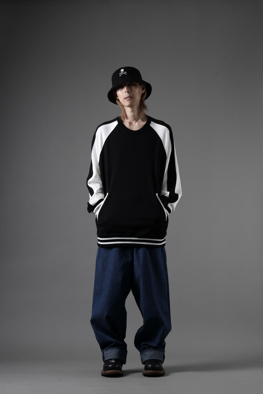 画像をギャラリービューアに読み込む, MASTERMIND WORLD SOUVENIR SWEATSHIRT / REGULAR FIT (BLACK x WHITE)