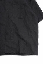 Load image into Gallery viewer, sus-sous open collar S/S shirt / L/W tumbler (BLACK)