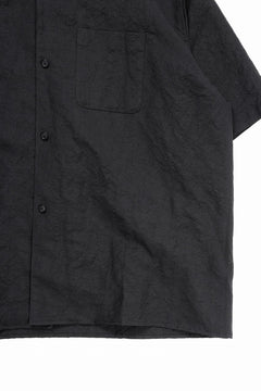Load image into Gallery viewer, sus-sous open collar S/S shirt / L/W tumbler (BLACK)