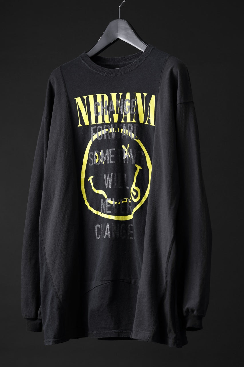 画像をギャラリービューアに読み込む, CHANGES exclusive VINTAGE REMAKE L/S TOPS (MULTI BLACK #J)