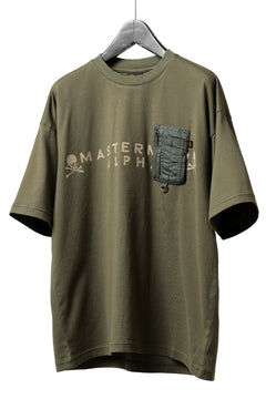 画像をギャラリービューアに読み込む, mastermind WORLD x ALPHA INDUSTRIES CIGER POCKET TEE (OLIVE)
