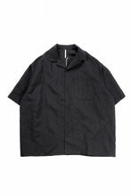 Load image into Gallery viewer, sus-sous open collar S/S shirt / L/W tumbler (BLACK)