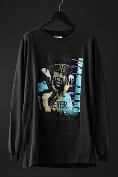 画像をギャラリービューアに読み込む, CHANGES exclusive VINTAGE REMAKE L/S TOPS (MULTI BLACK #A)