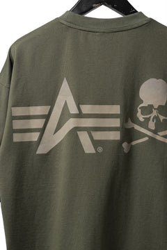 画像をギャラリービューアに読み込む, mastermind WORLD x ALPHA INDUSTRIES CIGER POCKET TEE (OLIVE)