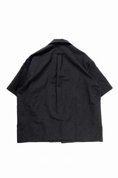 Load image into Gallery viewer, sus-sous open collar S/S shirt / L/W tumbler (BLACK)